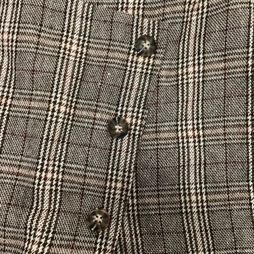 Altar’d State Skort Plaid Brown Houndstooth Lined - Picture 8 of 13
